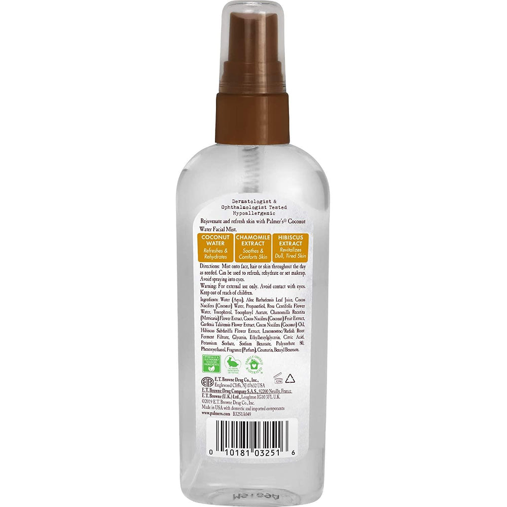 Palmer's Coconut Oil Formula Coconut Water Facial Mist 100 ml Yüz Misti